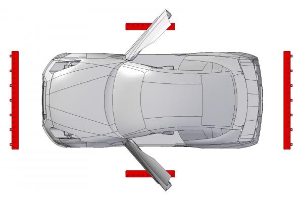 Disposizione barre fissaggio multi-punto